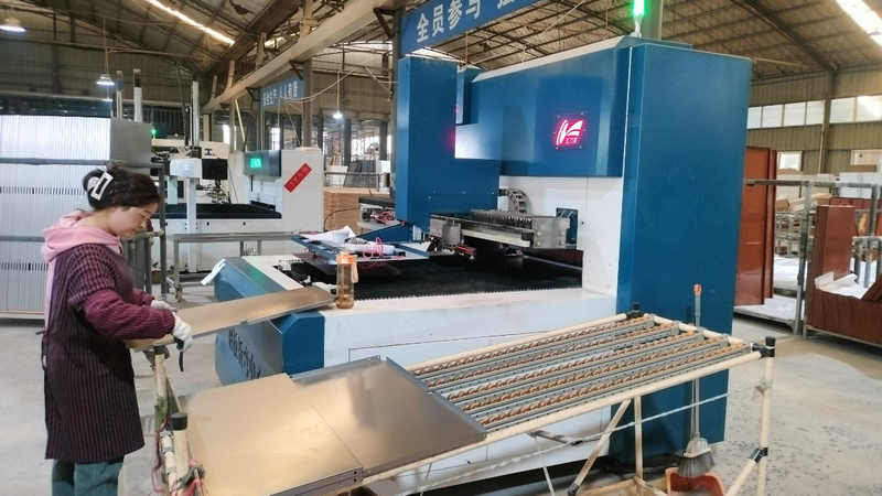 Precision bending of steel components for racking frames