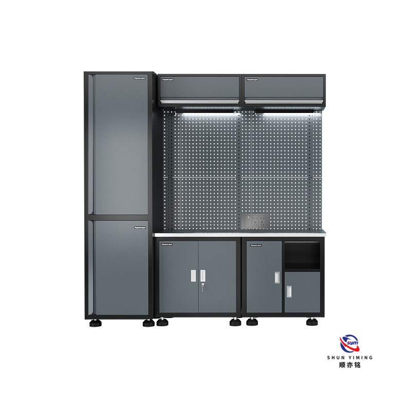 Reinforced Metal Workstation Combo, Professional Combined Tool Station for Heavy Equipment Maintenance