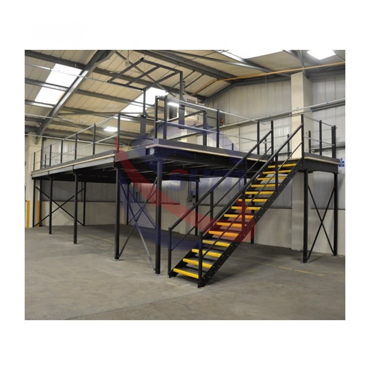 Metal Shelving Unit Mezzanine Platform Heavy Duty Metal Shelving Industrial Shelving Rack for Workshop