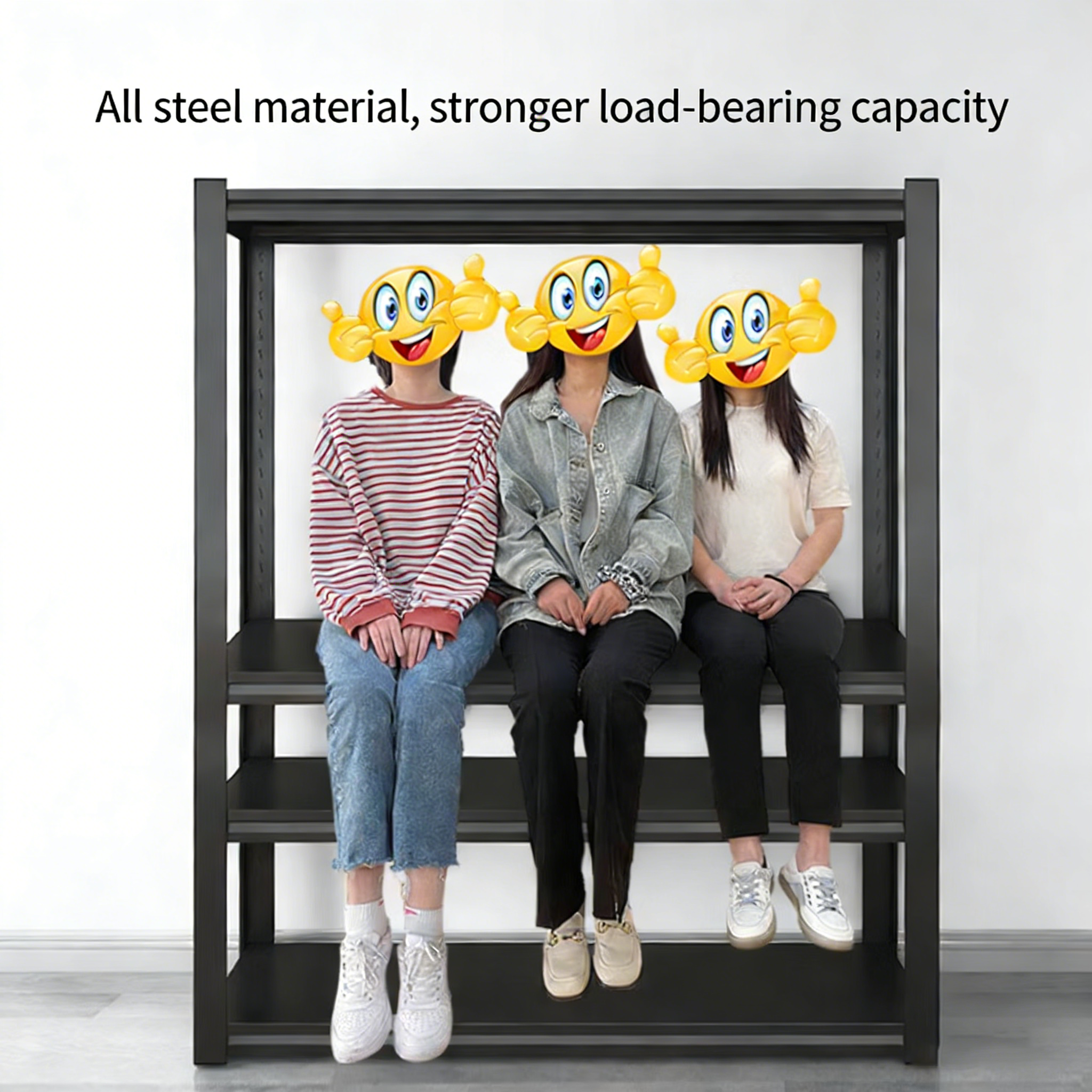 Wire Metal Shelving Demolition Model Multi-tier Adjustable Tier Height Steel Boltless Iron Rack Selective Warehouse Racking