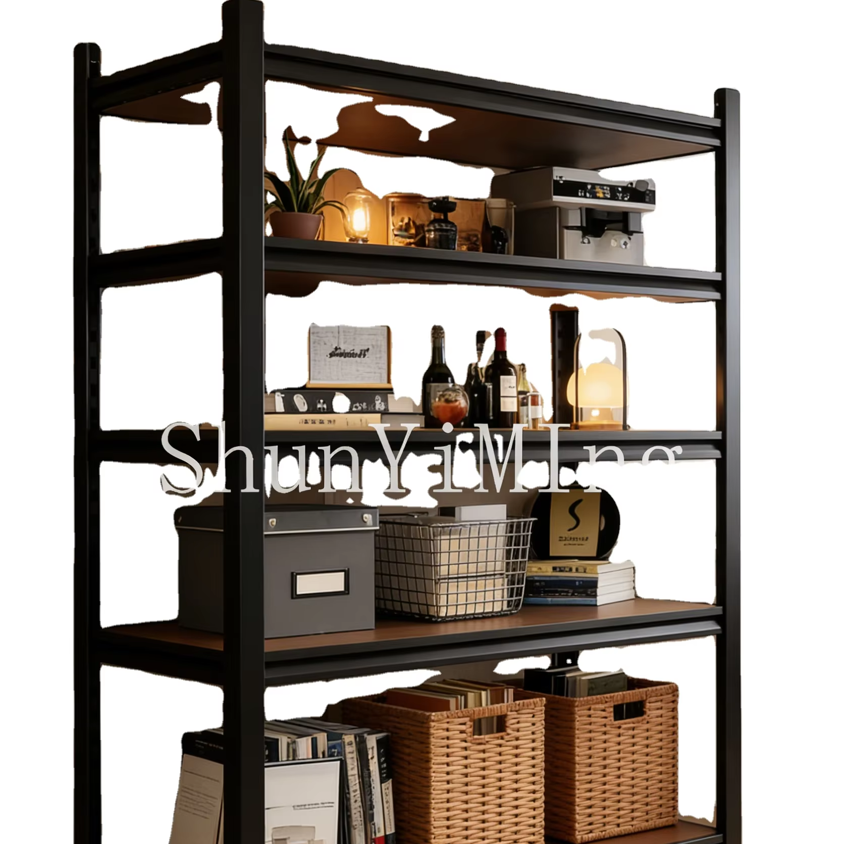 Metal Closet and Shelving Rack for Office and School Storage with Secure Locking Storage System Rack