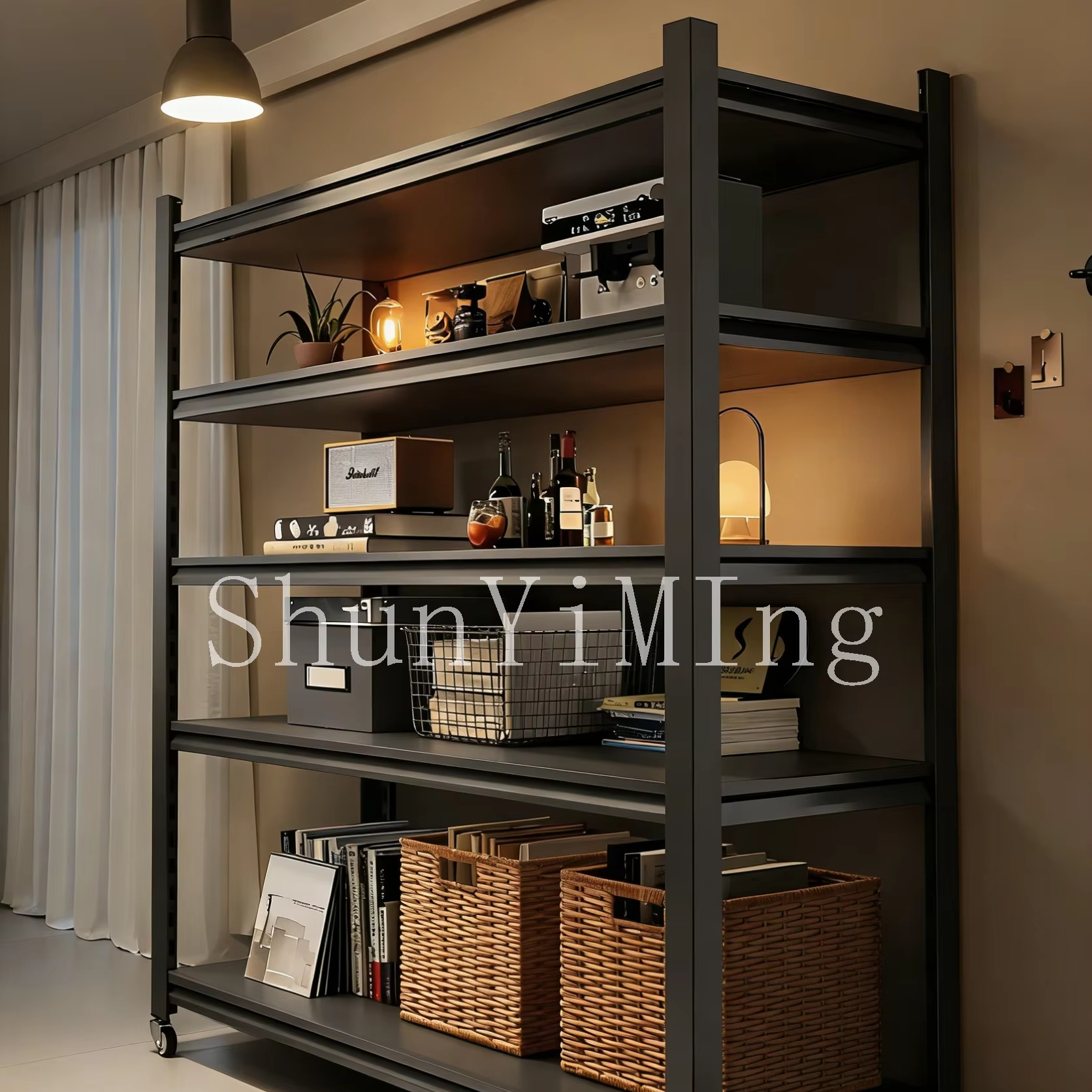File Cabinet with Lock Integrated Metal Shelving for Office Use and Secure Document Storage Solutions