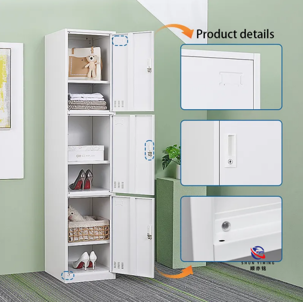 Commercial Grade Steel Storage Locker, Long-lasting Metal Wardrobe System for Large Scale Project Tenders