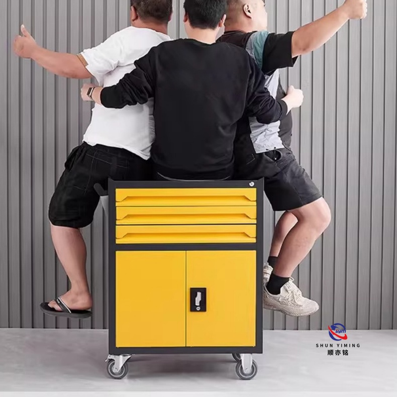 Multi-Functional Auto Repair Tool Cart Modern Design Workshop Tool Cabinet with Storage for Hardware Parts Repair