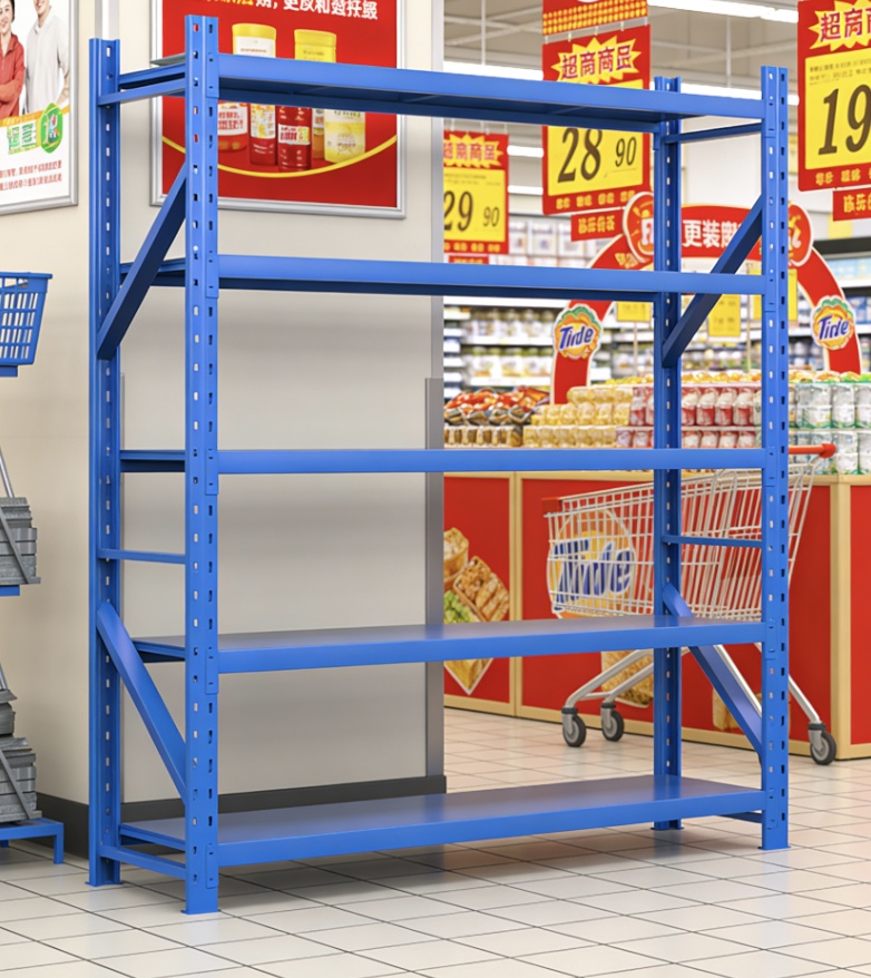 4 Layers 2000*600*2000mm Adjustable 200-500kg Storage Heavy Duty Shelves Long-span Racking for Warehouse