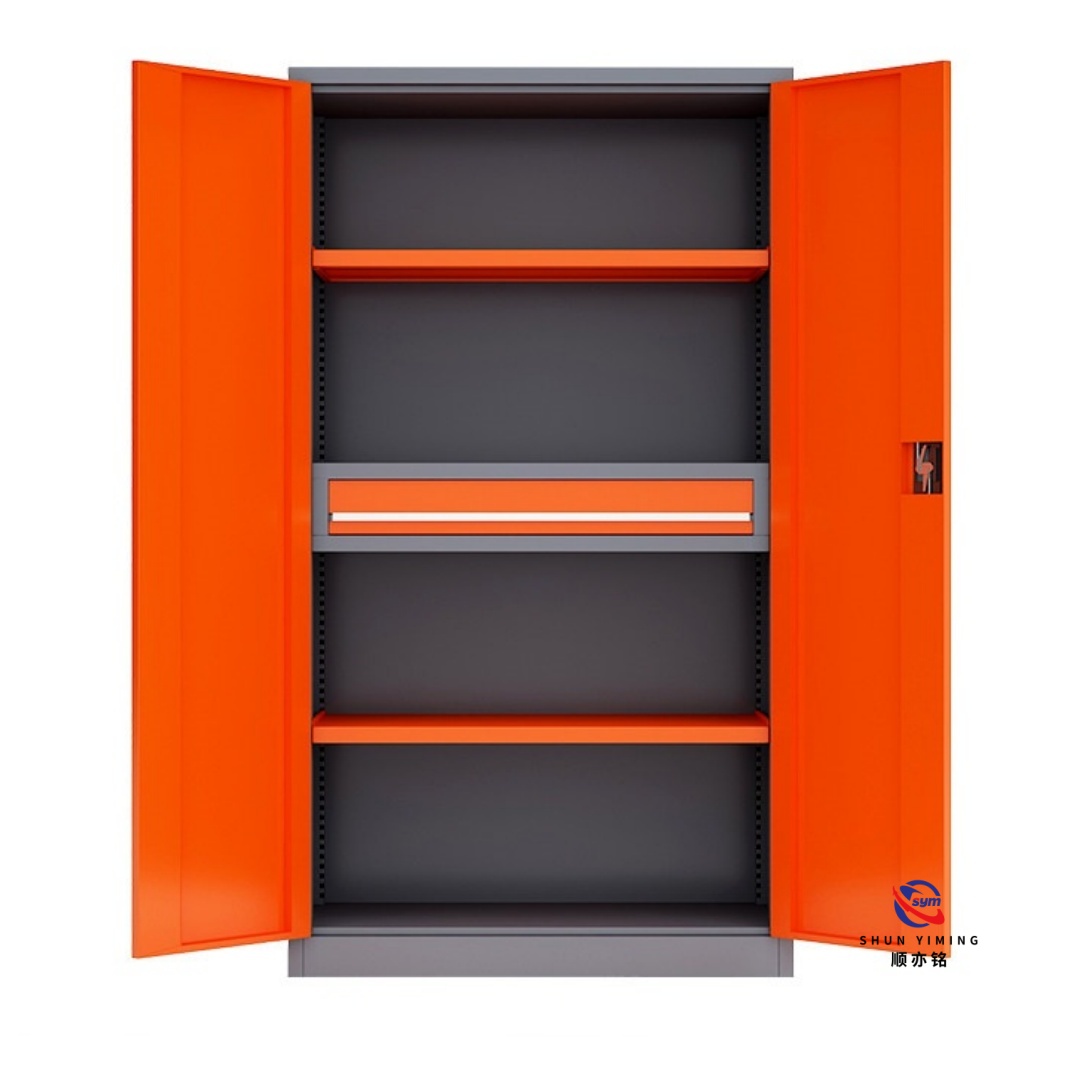 Professional Metal Tool Cabinet with Full Pegboard, Heavy Duty Steel Garage Storage Cupboard for Hardware Tool