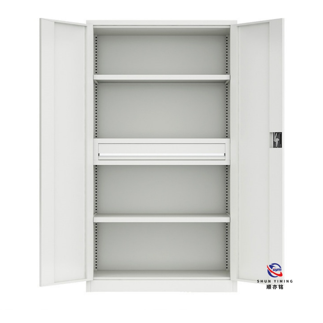Advanced Pegboard Metal Tool Cabinet with Drawers, Heavy Duty Steel Storage System with Double Door for Workshop