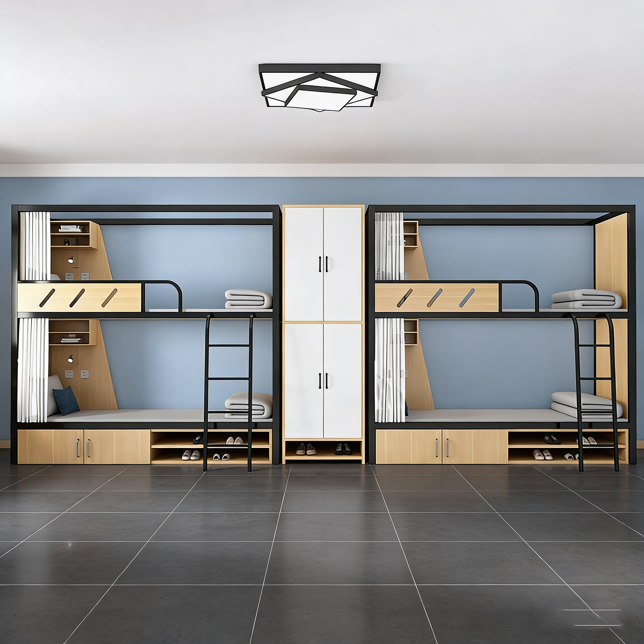 Best-Selling Modern Design Steel-Wood Bunk Beds for Bedrooms Dormitories Apartments or Hotels Worldwide