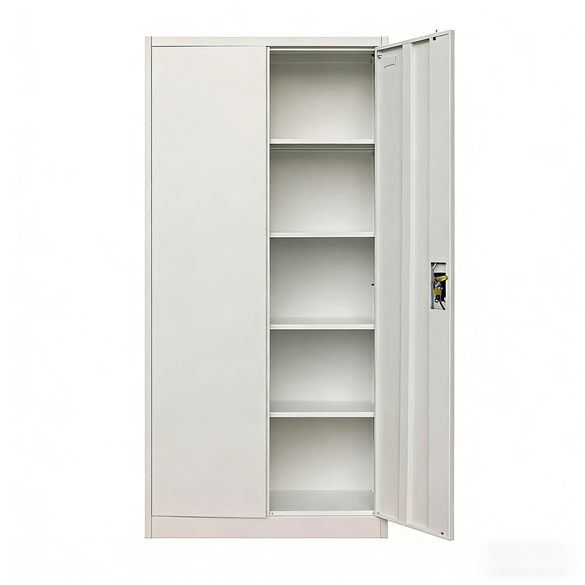 Hot Selling 2-Door Modern Metal Storage File Cabinet 4 Shelves Durable Steel for Office Home Warehouse or Workshop