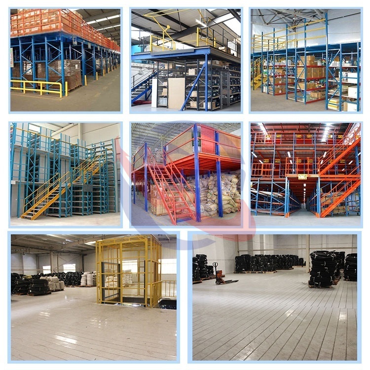 Metal Shelving Unit Mezzanine Platform Heavy Duty Metal Shelving Industrial Shelving Rack for Workshop