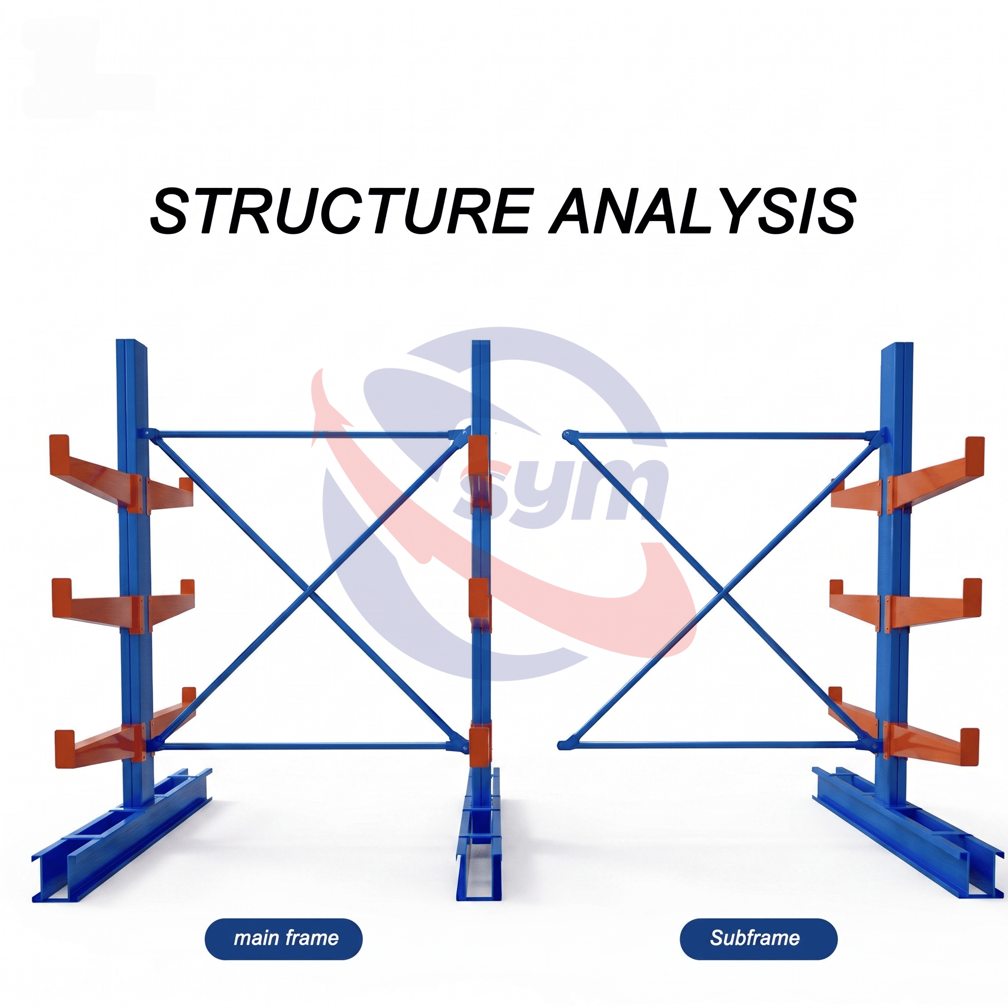 Industrial Storage Rack Cantilever Racking System Heavy Duty Storage Shelves for Long Load Management