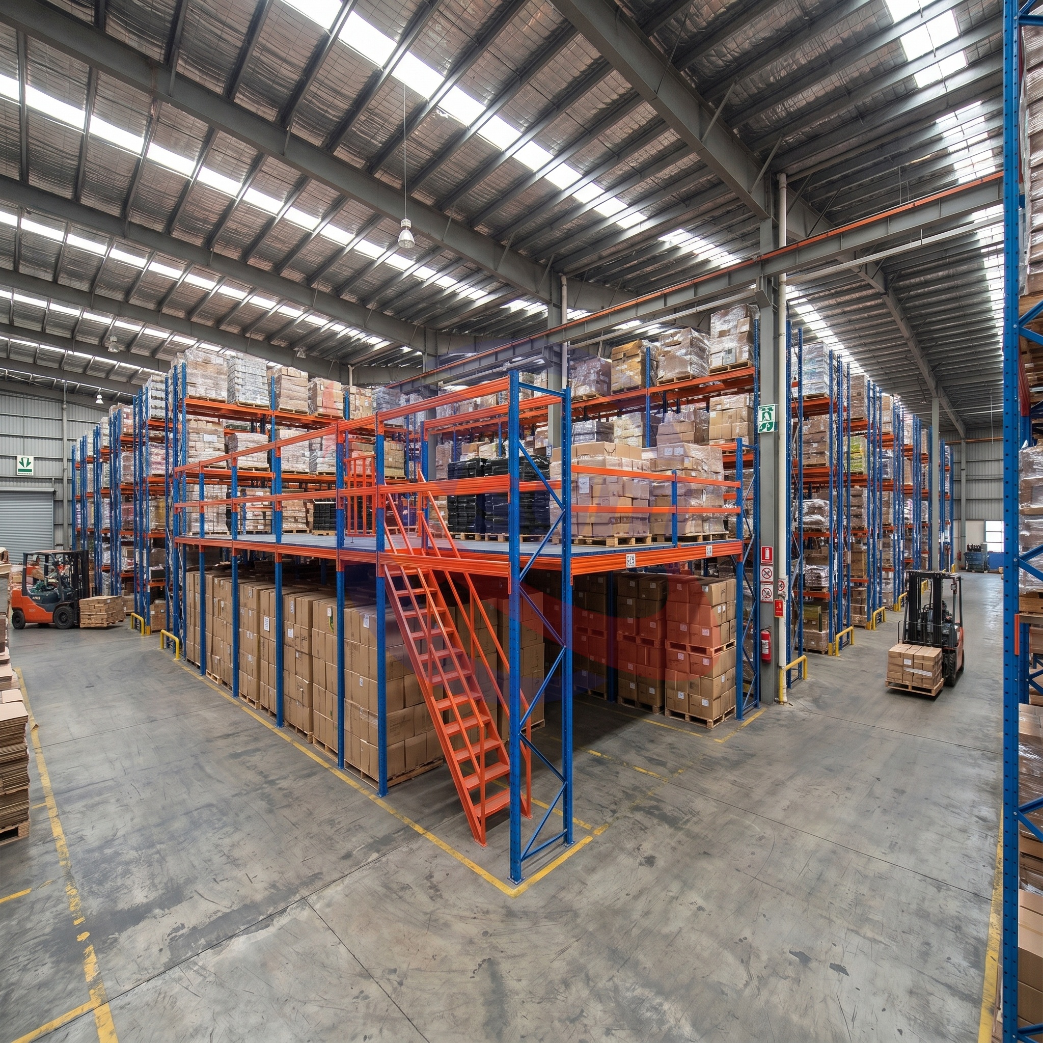 Mezzanine Platform Industrial Storage Rack Heavy Duty Metal Shelving Unit for Industrial Floor System