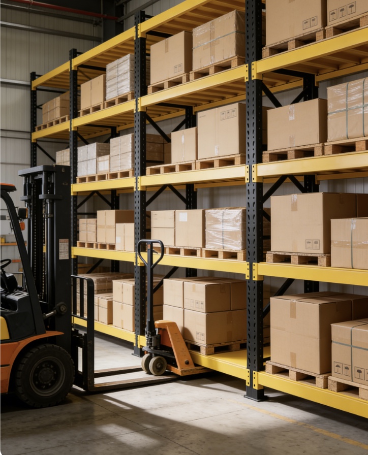 Steel Warehouse Rack Shelving Corrosion Protection Garage Storage Shelves Units Metal System Storage Rack