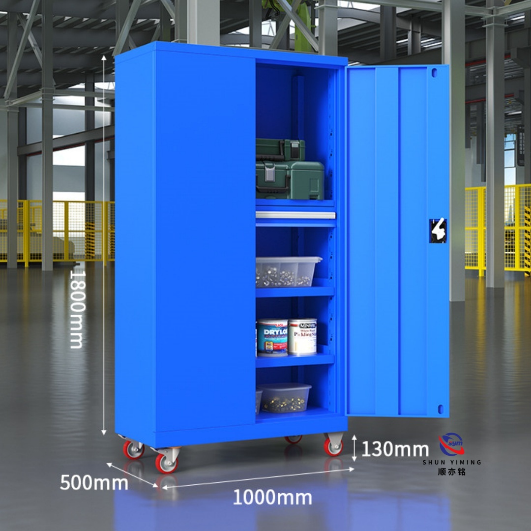 Knock-down Structure Steel Tool Cabinet with Pegboard, Easy Assembly Metal Garage Storage Wardrobe for Wholesaler