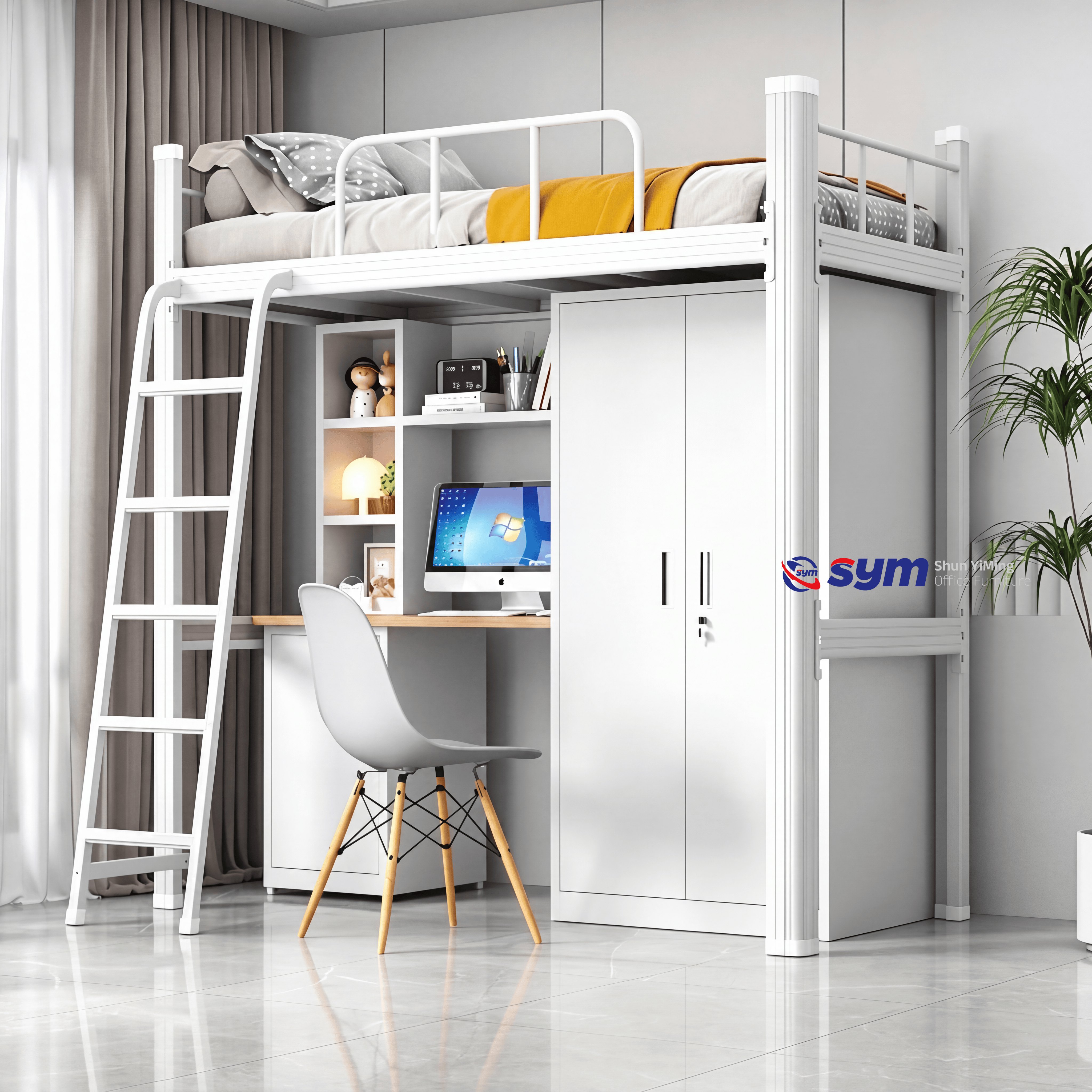 Smooth Finished Steel Metal Bed Frame, Noise-free Heavy Duty Platform Bed Base with Rounded Corners for Safety