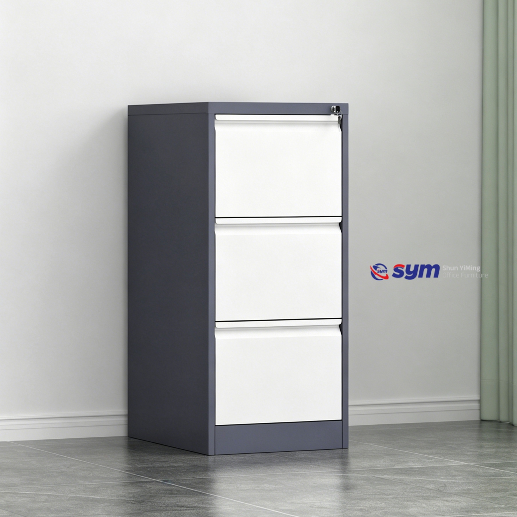Comprehensive Steel Lateral File Storage System, Combined Metal Document Cupboard with Drawers for Enterprise Use