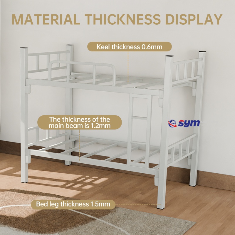 Maximized Container Loading Metal Bed Frame, Heavy Duty Steel Platform Bed Base for High Volume Wholesale Export