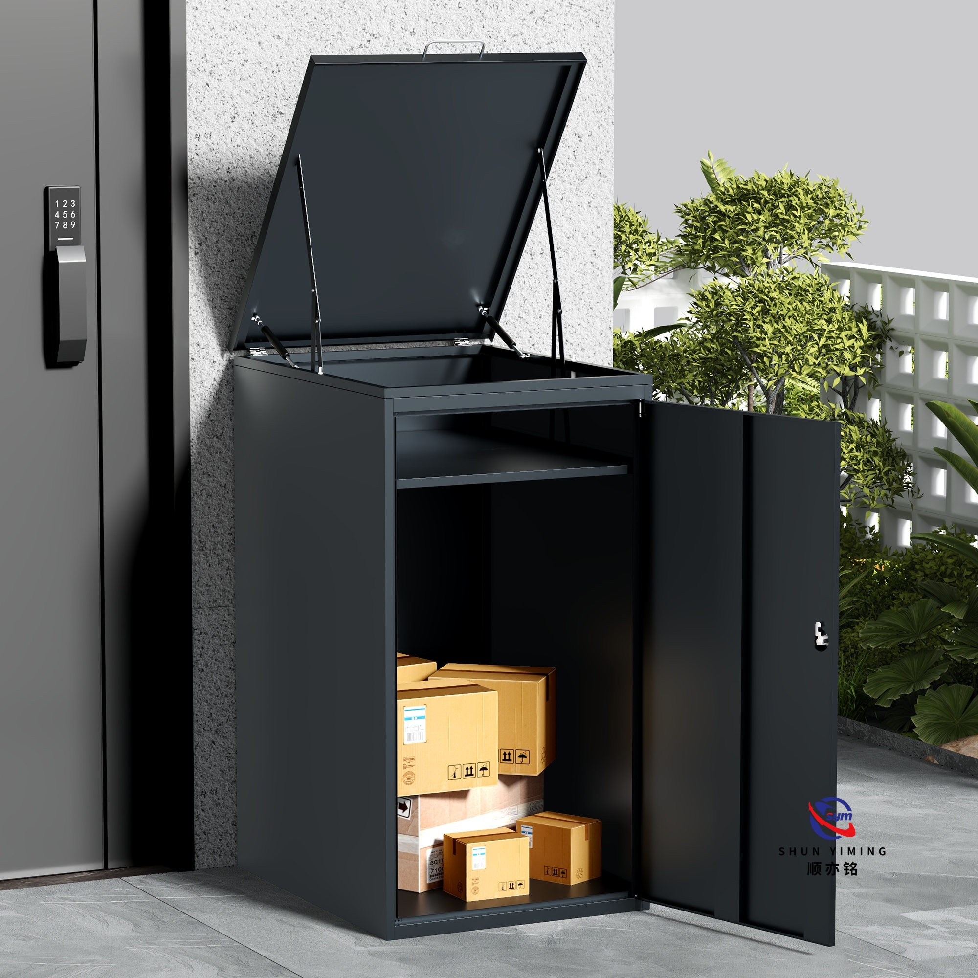 Residential Apartment Parcel Locker System Smart Steel Express Delivery Cabinet Modern Design Durable Waterproof for Property