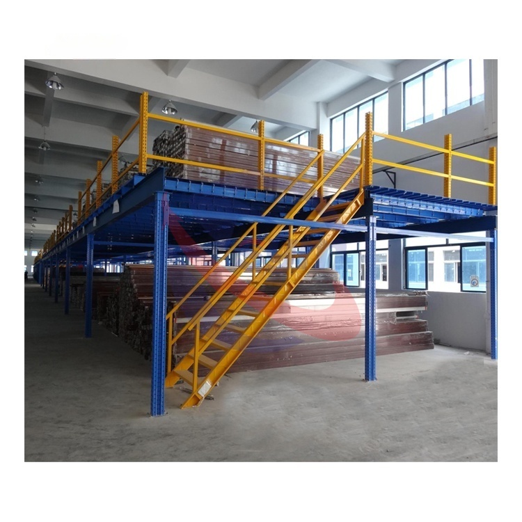Customizable Mezzanine Platform Heavy Duty Metal Shelving Unit Industrial Storage Rack for Steel Floor