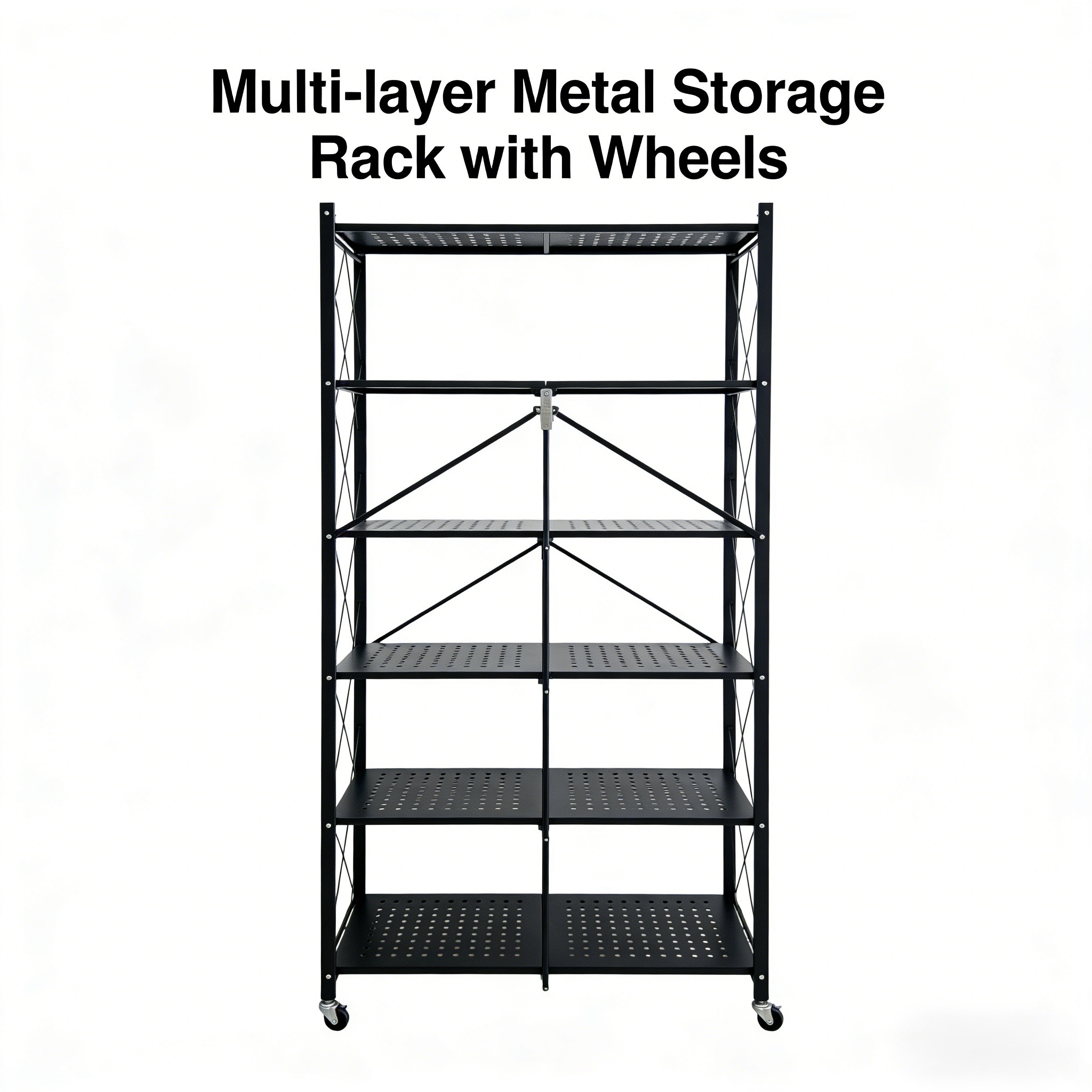 Factory Hot Sale Carbon Steel Folding Display Rack Kitchen Organizer Metal Storage Rack for Dish for Display and Storage