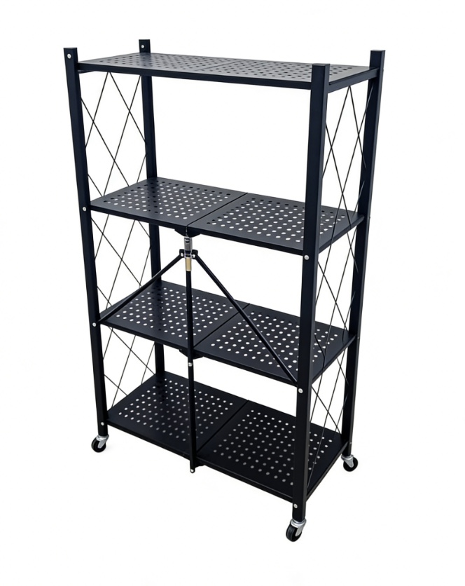 Hot Selling Large Capacity Kitchen Rack Shelf White and Black Iron Metal Bathroom Storage Racks
