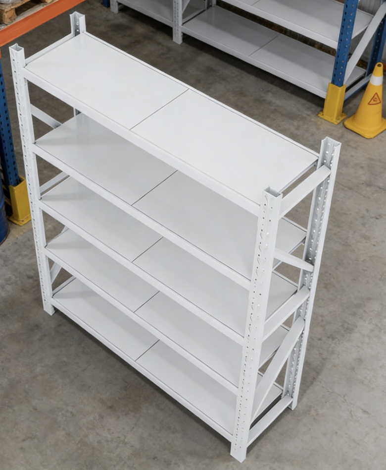 Racking Adjustable Metal Boltless Shelf and Racks Warehouse Storage Medium Duty Metal Rack Shelf