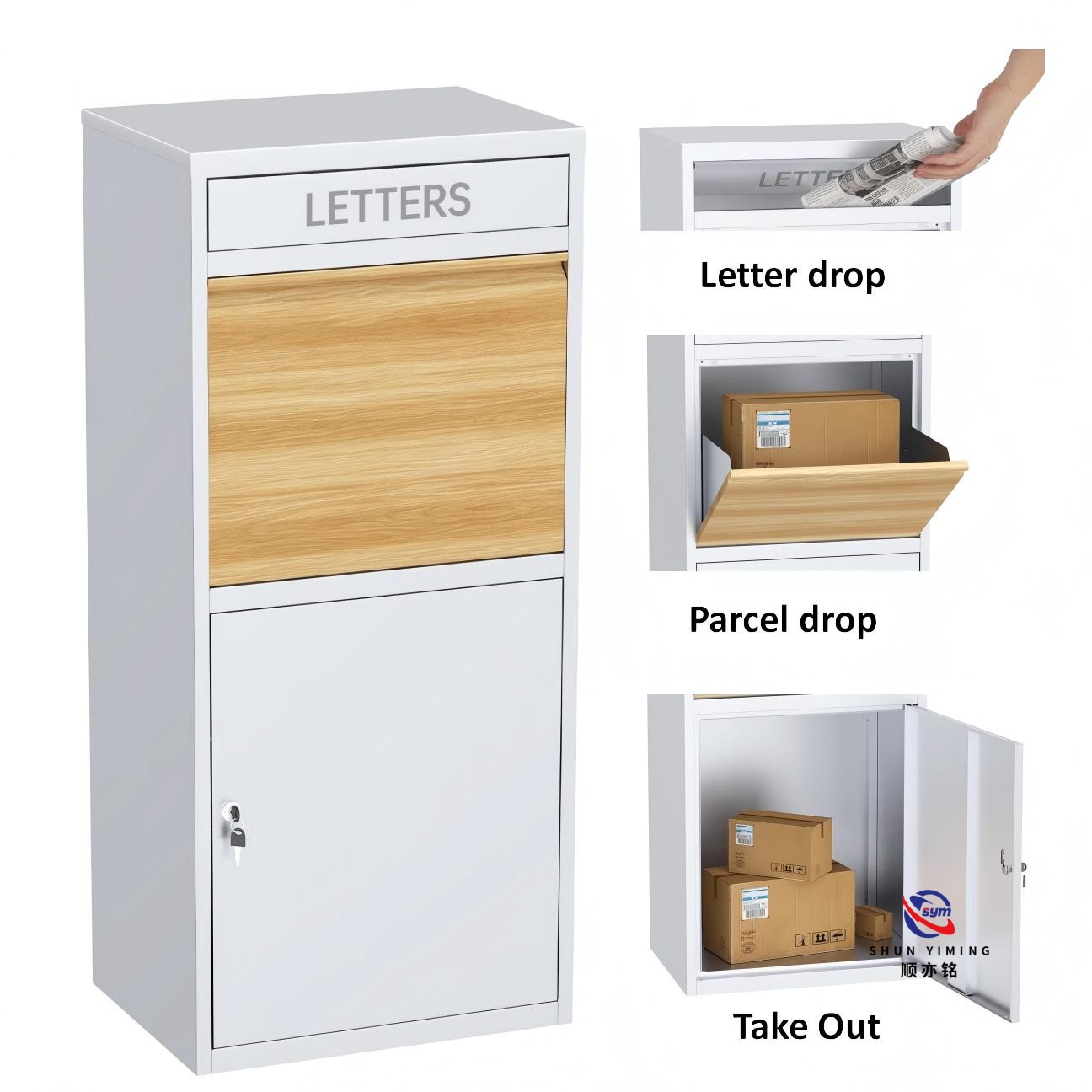 High-tech Electronic Parcel Locker, Intelligent Steel Safe Storage System for Last-mile Logistics Solution