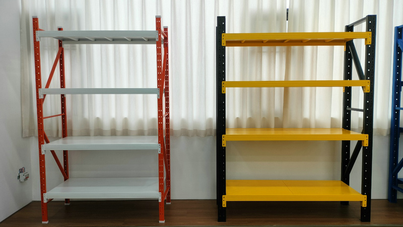Finished industrial racking products after quality inspection