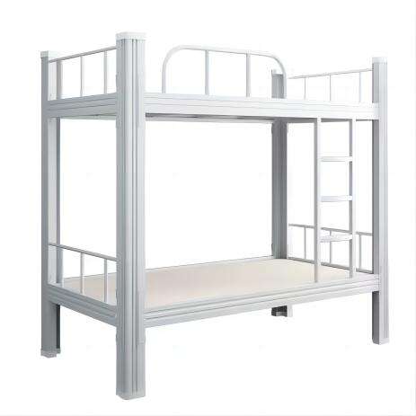China Manufacturer Wholesale Modern Heavy Duty  Steel Bed, High-Quality Metal Bed Frame for School Bedroom Furniture