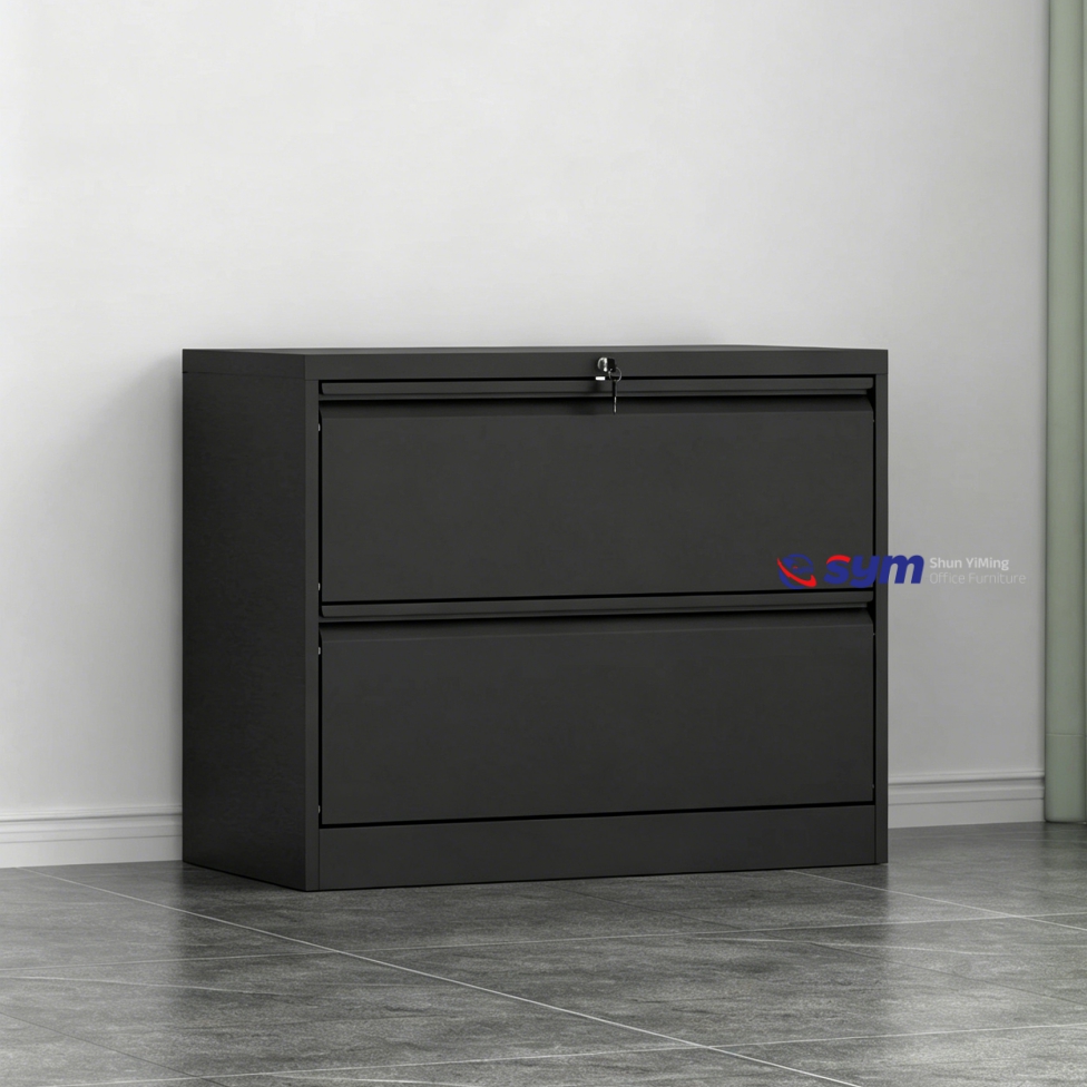 Extra Deep Vertical Steel File Cabinet, Large Capacity Metal Document Archive Cupboard for Accounting Department