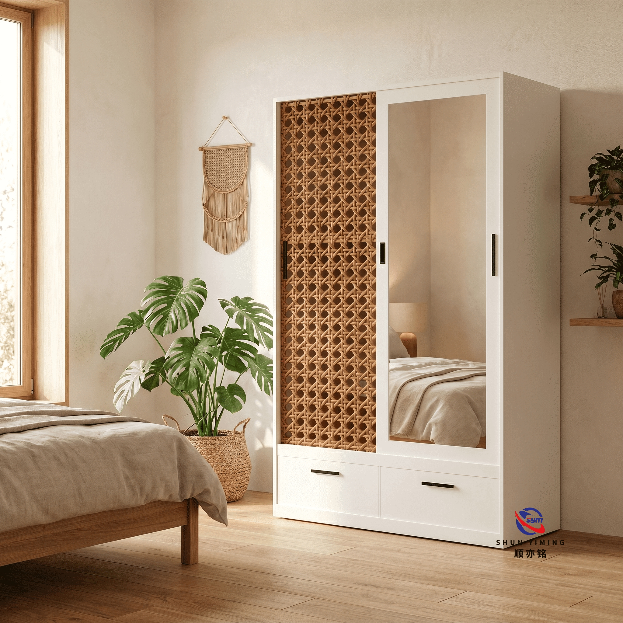 Modern Metal Locker Wardrobe Closet Adjustable Height Sliding Doors Freestanding Apartment Versatile Furniture for Home Bedroom