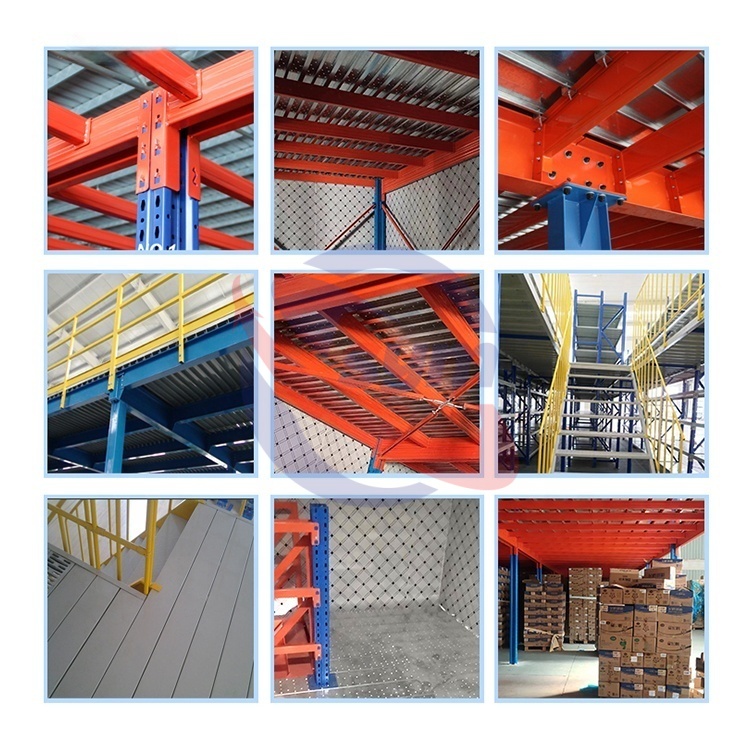 Mezzanine Platform System Heavy Duty Storage Shelves Metal Shelving Unit for Industrial Warehouse Floor