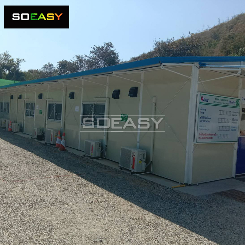 Factory Price Constrution Temporary Office Prefabricated Site Building Prefab Labor Mingin Camp Accommodation