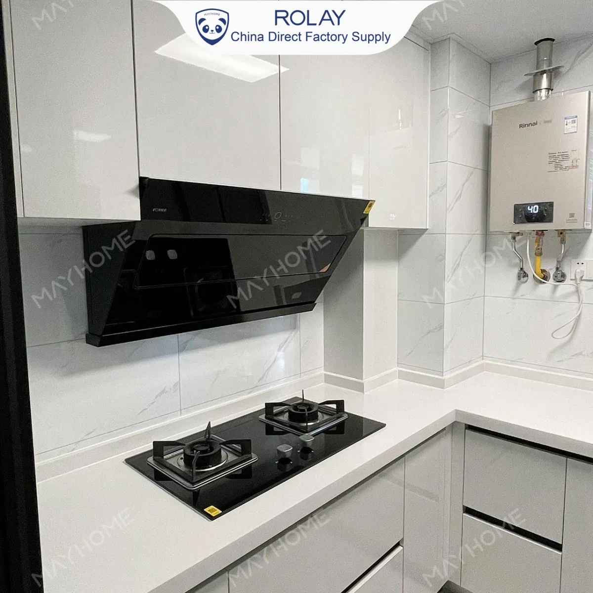 Turnkey Kitchen Solution Modular Housing Supplier Antimicrobial Protection Heat Resistance Cabinet