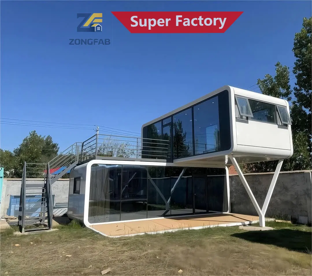 High End Modular Apple Cabin Pod House for Glamping Resorts and Scenic Hospitality Use