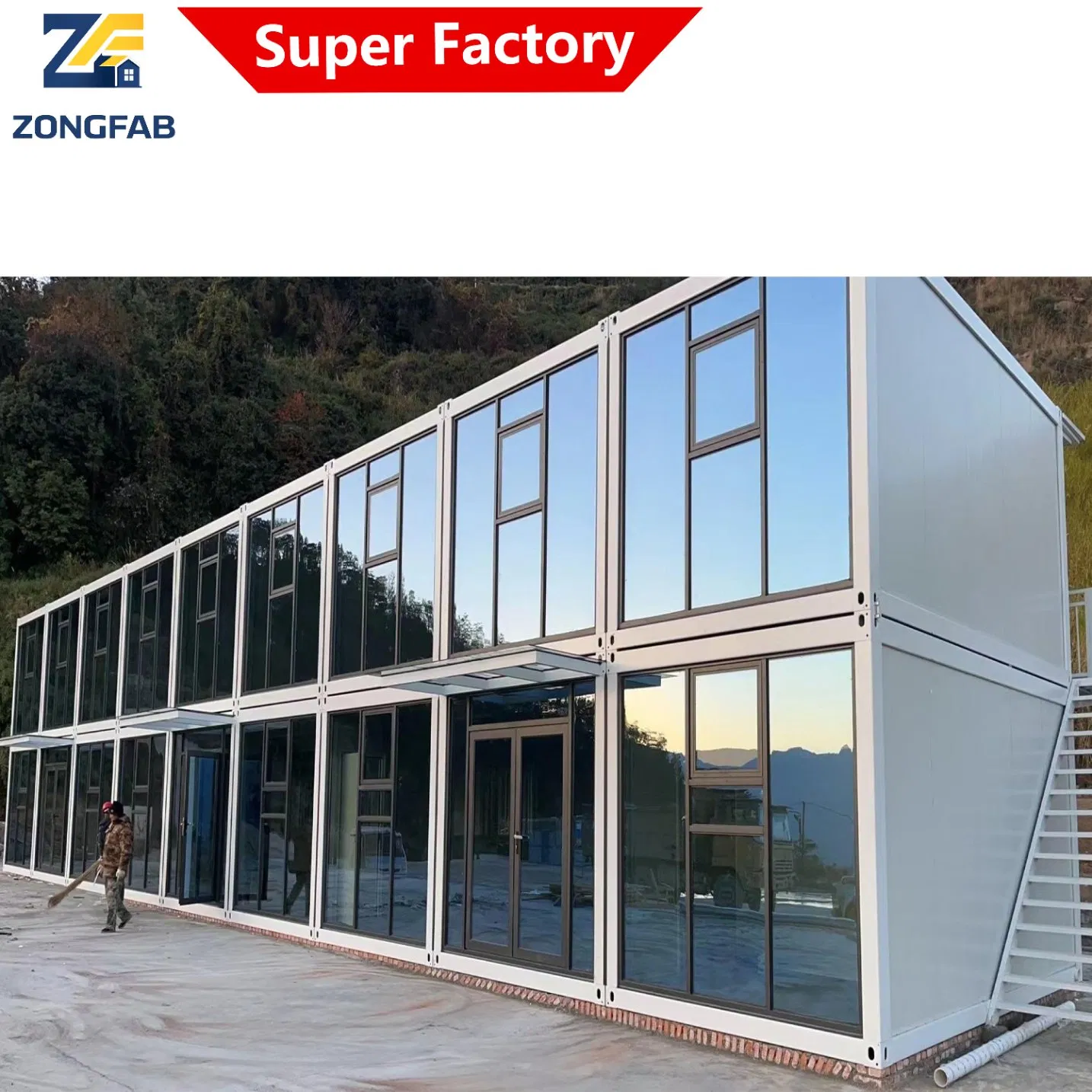 One Stop Turnkey Solution Movable Mobile Portable Detachable Assembly Prefab Prefabricated Container Building Housing
