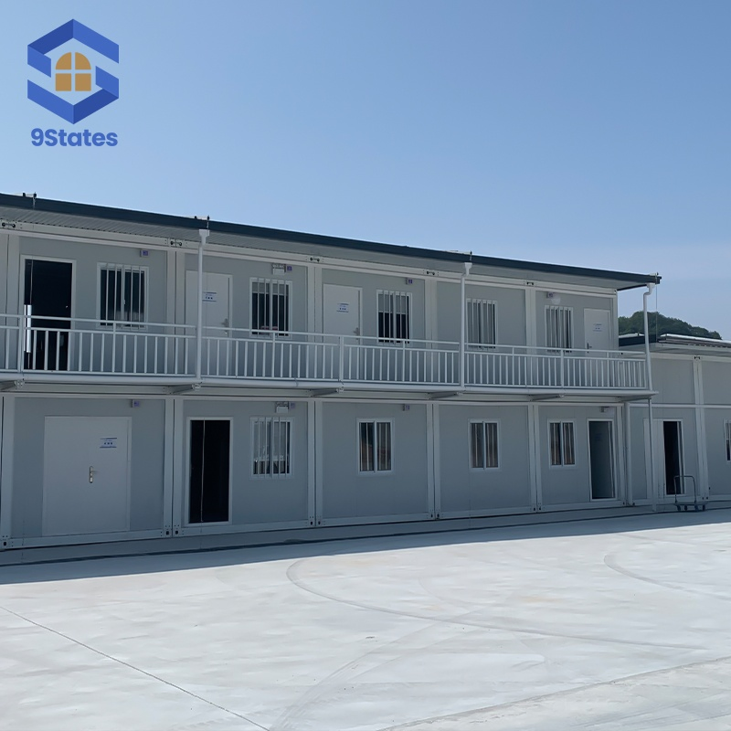 Economic Prefab Worker Accommodation Assembling Container Storage Apartment Integrated Steel Frame Modular Mobile Prefab Prefabricated Container Housing