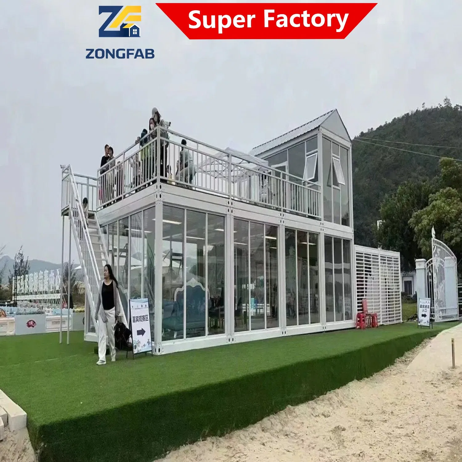 One Stop Turnkey Solution Tiny Steel Living Z Foldable Folding Prefab Modular Container House Home