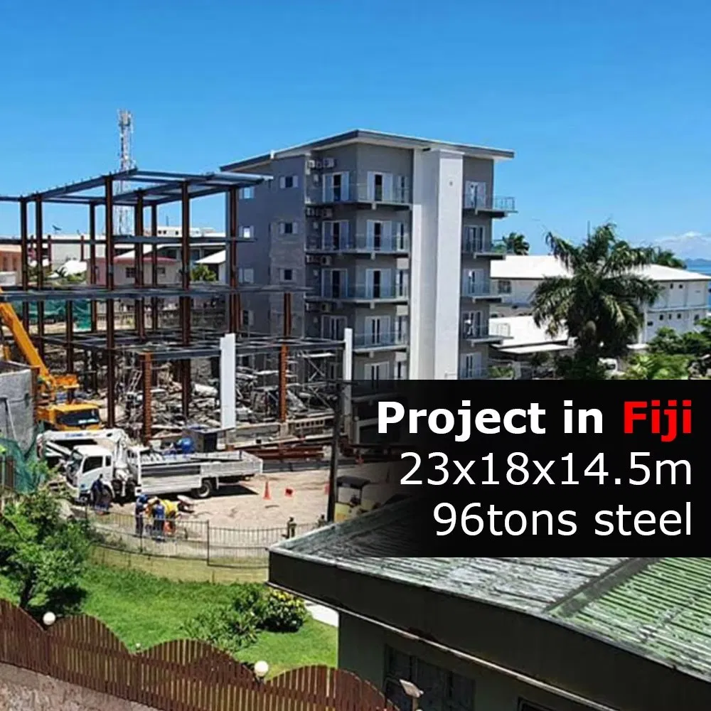 Ibeehive China Factory Durable Steel Structure 4-Floor Mixed-Use Prefab Hotel