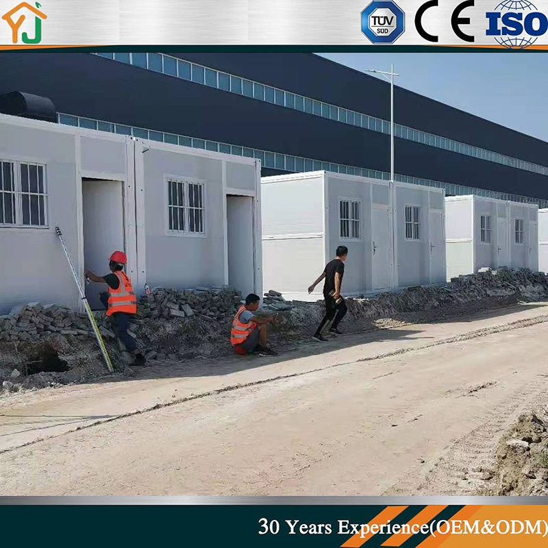 The Folding and Assembling Integrated Housing of Made in China Office Container House Stable Structure of Temporary Dormitory for Residents on Construction Site