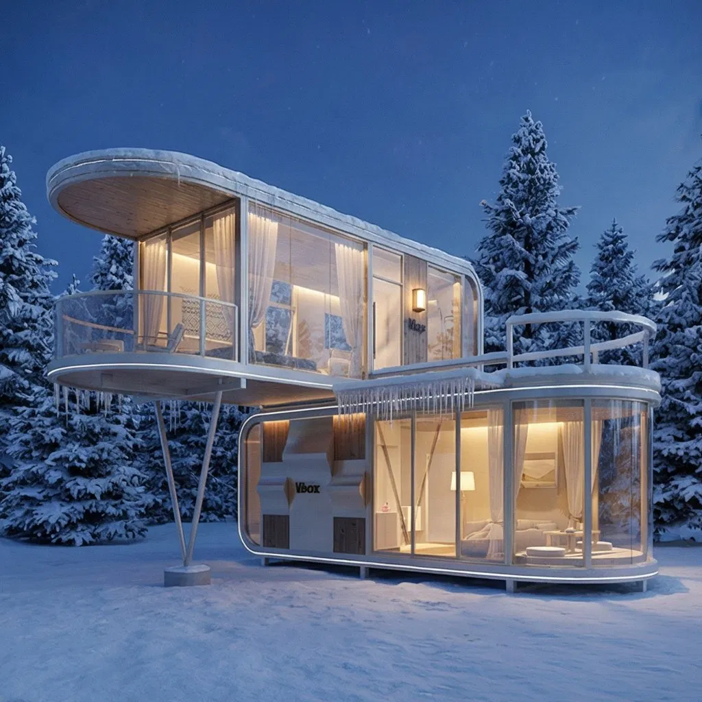 Stylish Mini Modular Sunroom Living House with OEM Customization, Created to Meet Hotel and Hospitality Project Demands.