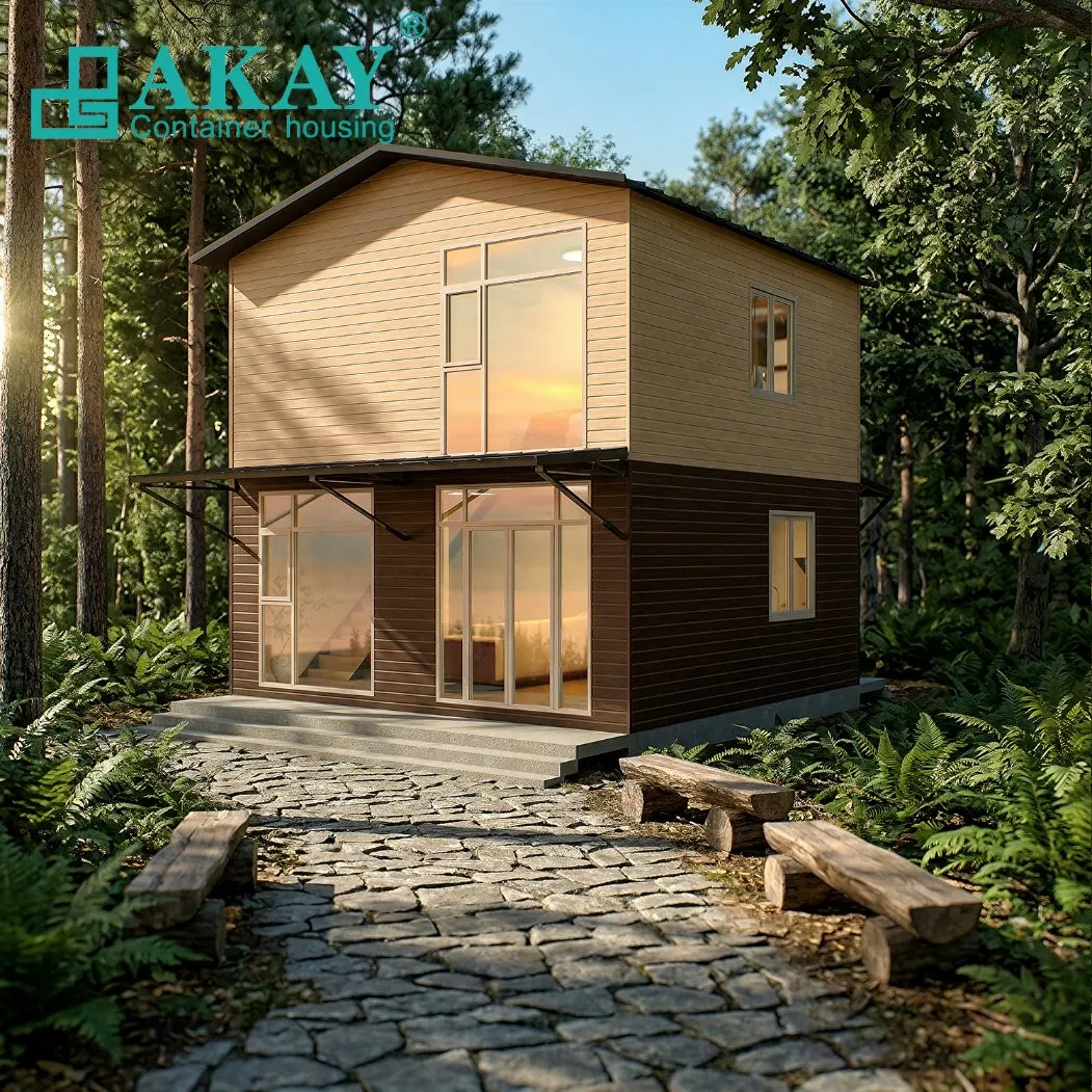 Fast Installation Akay Prebuilt Homes Prefabricated Villa Container Prefab House Module Home
