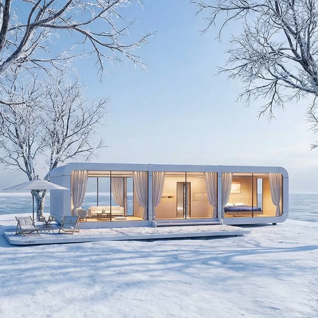 OEM Tailored Stylish Mini Modular Living Sunroom House for Hotel Projects and High-End Hospitality Environments.