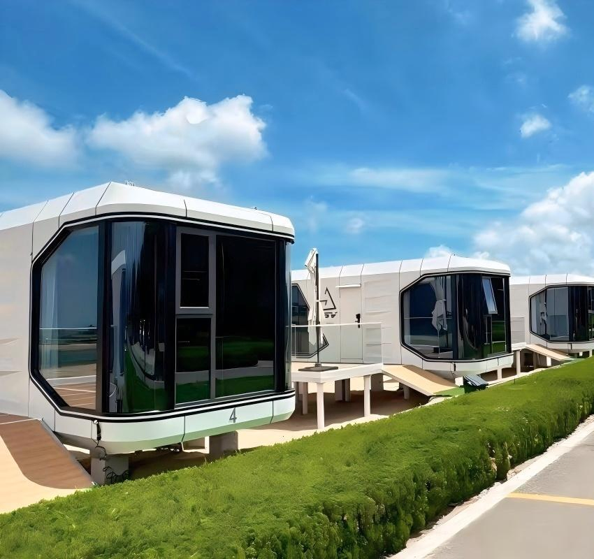 Experienced Team Eco-Friendly Modular Space Capsules House for Camping Resorts