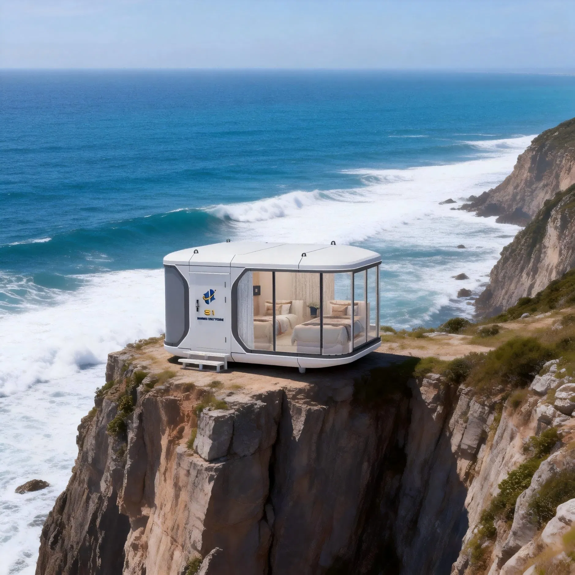 Rapid Assembly Modular Capsule House with Plug-and-Play Electrical and Plumbing Systems