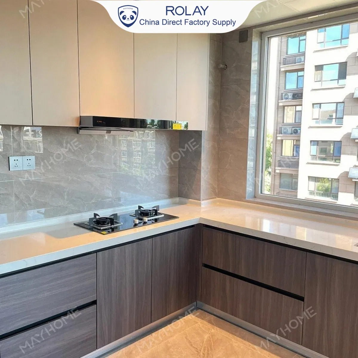 Turnkey Kitchen Solution Modular Housing Supplier Anti-Slip Structure Fire Resistance Cabinet