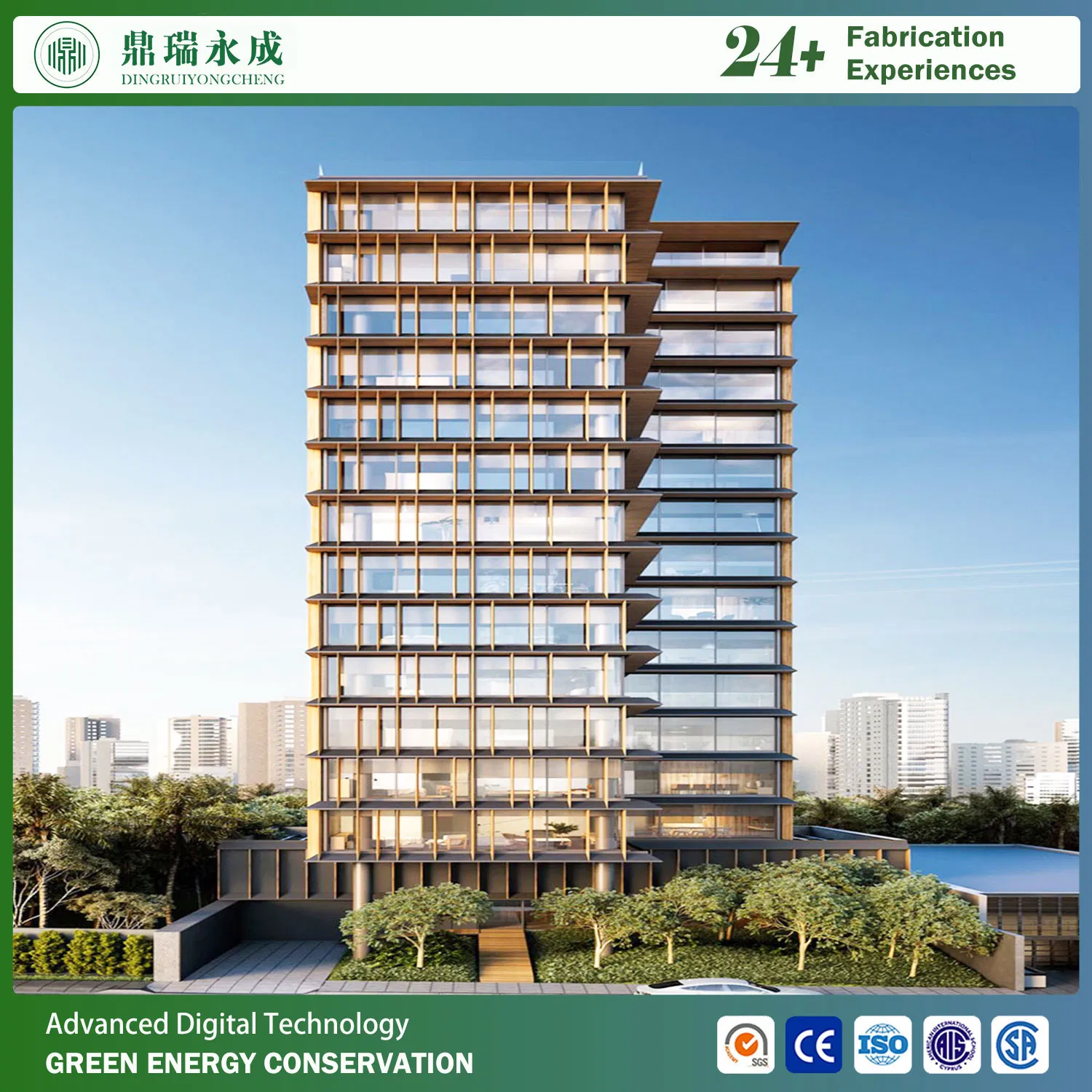 Modular Prefabricated House Steel Structure Frame Hospital Hotel Apartment Building