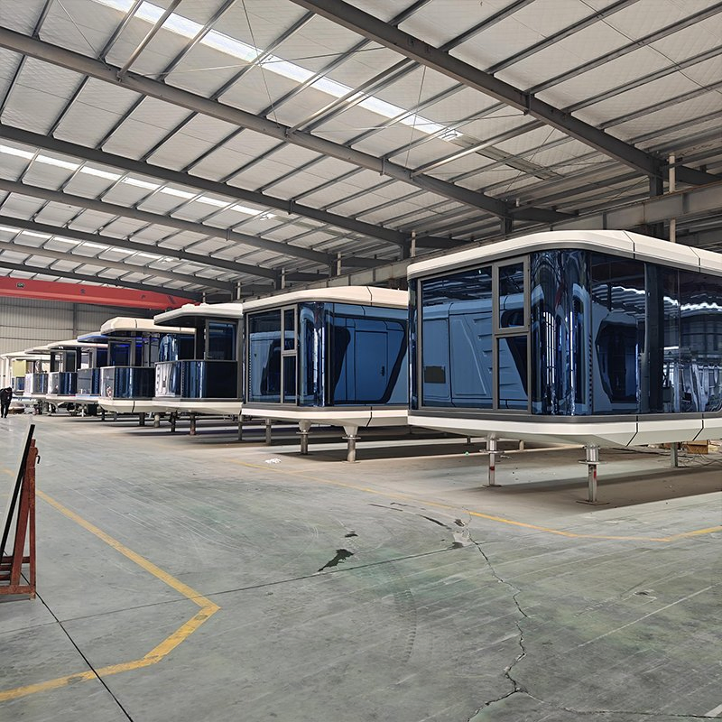 Flexible Modular Space Capsule House for Quick Setup in Offices, Healthcare, Mobile Units, and Recreation