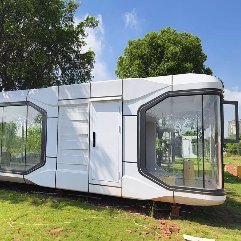 Prefabricated Modular Capsule House for Tiny Living &amp; Outdoor Office ISO9001 Approved