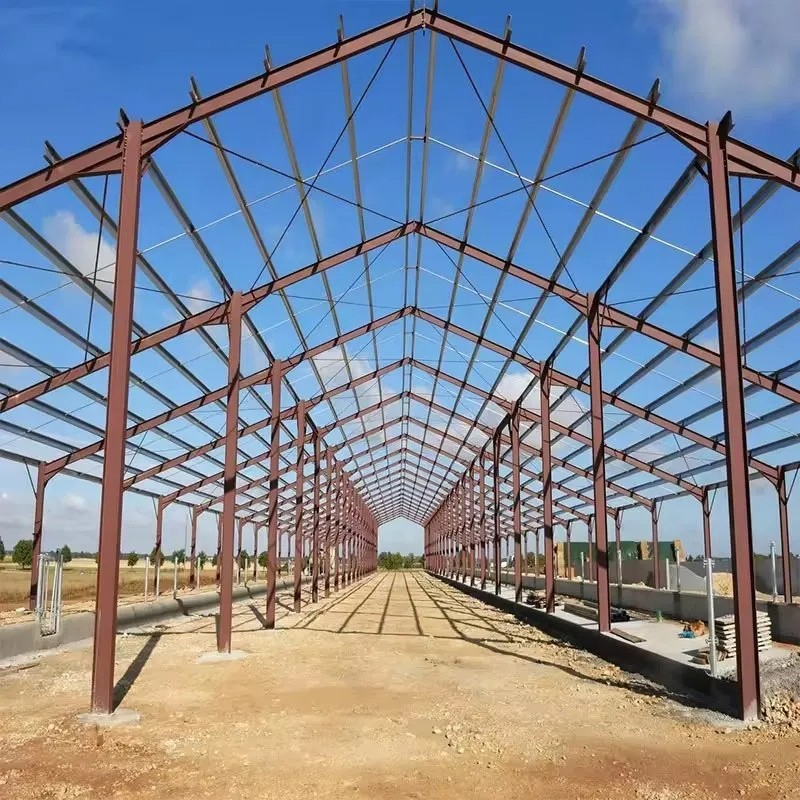 High Rise Steel Frame Pre Engineered Modular Warehouse Office Building with Lattic Structure